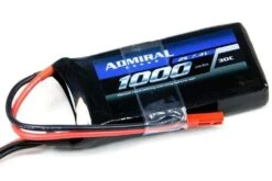 Admiral 1000mAh 2S 7.4V 30C LiPo Battery With JST Connector