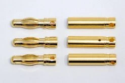 Admiral 4mm Gold Bullet ESC And Motor Connectors (3 Sets)