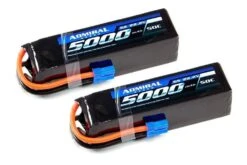 Admiral 5000mAh 6S 22.2V 50C LiPo Battery With EC5 Connector Multi-Pack (2 Batteries)