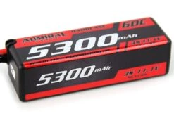 Admiral 5300mAh 3S 11.1V 60C Hard Case LiPo Battery With T Connector