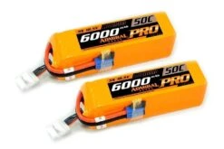 Admiral Pro 6000mAh 5S 18.5V 50C LiPo Battery With EC5 Connector Multi-Pack (2 Batteries)