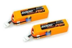Admiral Pro 6000mAh 6S 22.2V 50C LiPo Battery With EC5 Connector Multi-Pack (2 Batteries)