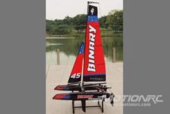 Bancroft Binary 400mm (15.7") Catamaran Sailboat - RTR -Kyosho Store bancroft binary 400mm 15 7 catamaran sailboat rtr motion rc 28096935460913
