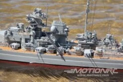 Bancroft Bismarck 1/200 Scale 1250mm (49") German Battleship - RTR -Kyosho Store bancroft bismarck 1 200 scale 1250mm 49 german battleship rtr motion rc 49399453352281