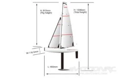 Joysway DragonForce 65 V6 655mm (25.7") Racing Sailboat - PNP -Kyosho Store bancroft dragonforce 65 v6 655mm 25 7 racing sailboat pnp motion rc 28284254257201