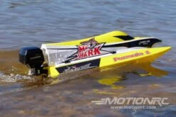 Bancroft Mad Shark V2 Brushed 368mm (14.5") F1 Tunnel Hull - RTR -Kyosho Store bancroft mad shark v2 brushed 368mm 14 5 f1 tunnel hull rtr motion rc 28440834342961