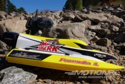 Bancroft Mad Shark V2 Brushed 368mm (14.5") F1 Tunnel Hull - RTR -Kyosho Store bancroft mad shark v2 brushed 368mm 14 5 f1 tunnel hull rtr motion rc 28440834408497