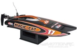 Bancroft Magic Cat V5 Micro 220mm (8.7") Racing Boat - RTR -Kyosho Store bancroft magic cat v5 micro 220mm 8 7 racing boat rtr motion rc 28090801356849