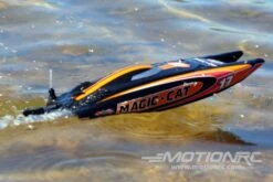 Bancroft Magic Cat V5 Micro 220mm (8.7") Racing Boat - RTR -Kyosho Store bancroft magic cat v5 micro 220mm 8 7 racing boat rtr motion rc 28440741969969