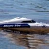 Bancroft Magic Vee V5 Micro 225mm (8.9") Racing Boat - RTR -Kyosho Store bancroft magic vee v5 micro 225mm 8 9 racing boat rtr motion rc 28440703828017