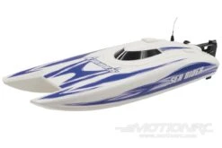 Bancroft Searider V4 Brushed 360mm (14.2") Offshore Catamaran Racer - RTR -Kyosho Store bancroft searider v4 360mm 14 2 offshore catamaran racer rtr motion rc 28094238294065