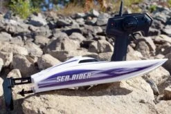 Bancroft Searider V4 Brushed 360mm (14.2") Offshore Catamaran Racer - RTR -Kyosho Store bancroft searider v4 brushed 360mm 14 2 offshore catamaran racer rtr motion rc 28441434980401