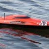 Bancroft Swordfish Deep V Red 675mm (26.5") Racing Boat - RTR -Kyosho Store bancroft swordfish deep v red 24 racing boat rtr motion rc 14323333333041