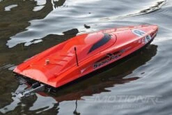 Bancroft Swordfish Deep V Red 675mm (26.5") Racing Boat - RTR -Kyosho Store bancroft swordfish deep v red 24 racing boat rtr motion rc 14323333398577