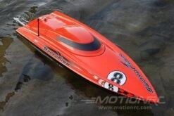 Bancroft Swordfish Deep V Red 675mm (26.5") Racing Boat - RTR -Kyosho Store bancroft swordfish deep v red 24 racing boat rtr motion rc 14323333496881