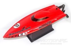 Bancroft Swordfish Mini Red 430mm (17") Racing Boat - RTR -Kyosho Store bancroft swordfish mini red 17 racing boat rtr motion rc 14323335430193