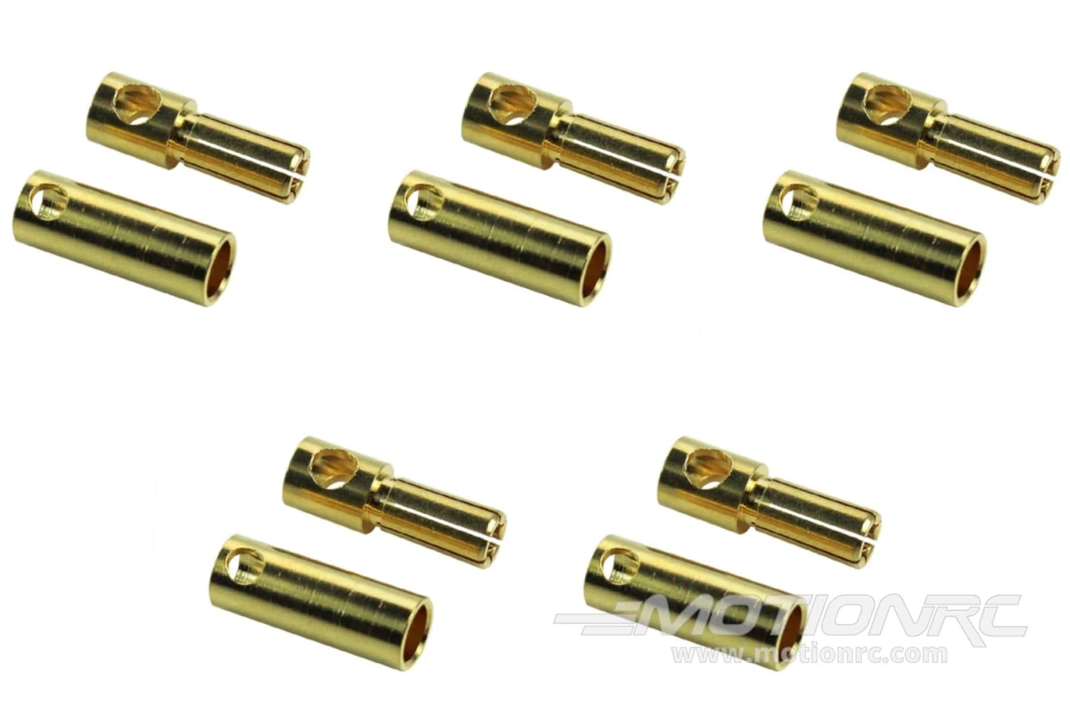 BenchCraft 5.5mm Gold Bullet ESC And Motor Connectors (5 Pairs) 4 BenchCraft 5.5mm Gold Bullet ESC And Motor Connectors (5 Pairs) - Image 2
