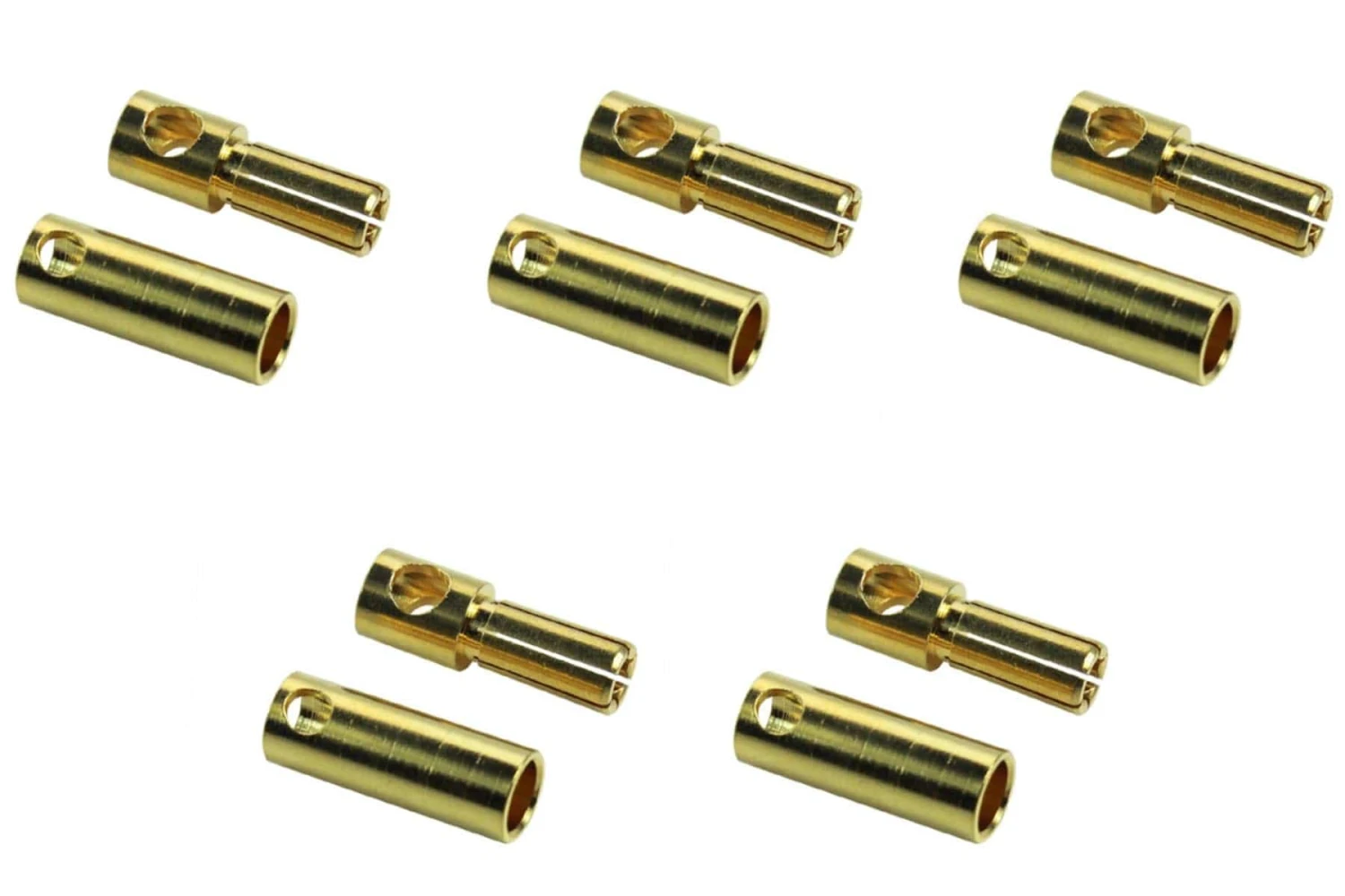 BenchCraft 5.5mm Gold Bullet ESC And Motor Connectors (5 Pairs) 3 BenchCraft 5.5mm Gold Bullet ESC And Motor Connectors (5 Pairs)