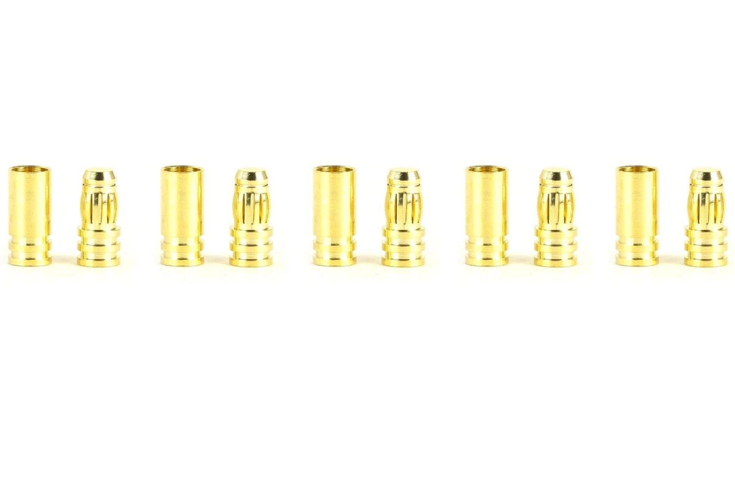 BenchCraft 5mm Gold Bullet ESC And Motor Connectors (5 Pairs) 3 BenchCraft 5mm Gold Bullet ESC And Motor Connectors (5 Pairs)