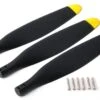 FlightLine 12x7 3-Blade Electric Propeller - Yellow Tip -Kyosho Store flightline 12x7 3 blade propeller yellow tip motion rc 28173502087217