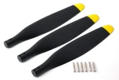 FlightLine 12x7 3-Blade Electric Propeller - Yellow Tip