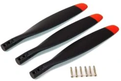 FlightLine 12x7 3-Blade Electric Propeller (Reverse) - Red Tip