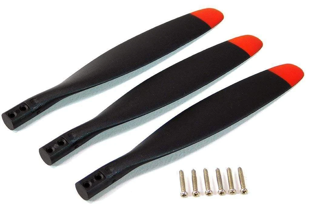 FlightLine 12x7 3-Blade Electric Propeller (Reverse) - Red Tip 3 FlightLine 12x7 3-Blade Electric Propeller (Reverse) - Red Tip