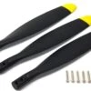 FlightLine 12x7 3-Blade Electric Propeller (Reverse) - Yellow Tip -Kyosho Store flightline 12x7 reverse 3 blade propeller yellow tip motion rc 28166047793201