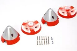 FlightLine P-38L 3-Blade Propeller Spinners - Silver