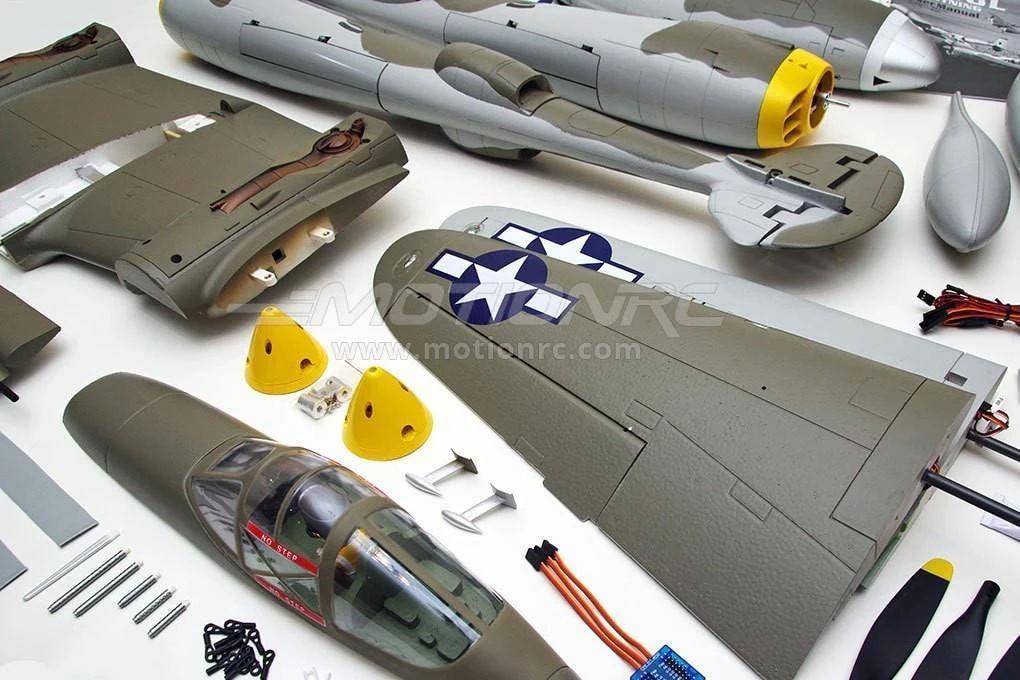 FlightLine P-38L Lightning "Allied Green" 1600mm (63") Wingspan - PNP 20 FlightLine P-38L Lightning "Allied Green" 1600mm (63") Wingspan - PNP - Image 18