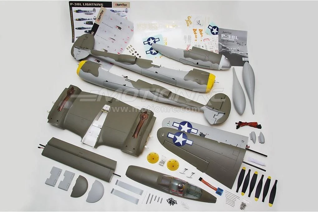 FlightLine P-38L Lightning "Allied Green" 1600mm (63") Wingspan - PNP 22 FlightLine P-38L Lightning "Allied Green" 1600mm (63") Wingspan - PNP - Image 20