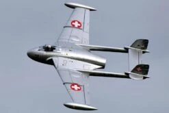 Freewing De Havilland DH-112 Venom V2 Swiss Silver High Performance 90mm EDF Jet - PNP