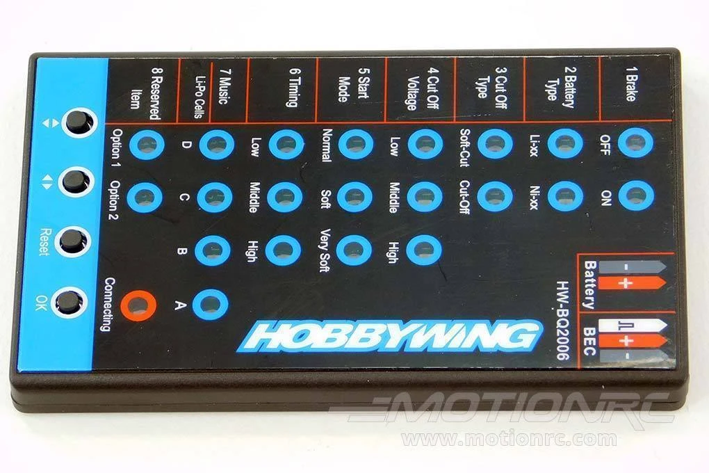 Freewing / Hobbywing ESC Programming Card 4 Freewing / Hobbywing ESC Programming Card - Image 2