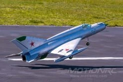 Freewing Mig-21 Silver 80mm EDF Jet - ARF PLUS -Kyosho Store freewing mig 21 silver 80mm edf jet arf plus motion rc 28187173912625