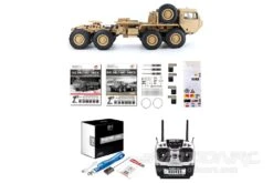 Heng Guan US Military HEMTT Tan 1/12 Scale 8x8 Heavy Tactical Truck - RTR -Kyosho Store heng guan us military hemtt tan 1 12 scale 8x8 heavy tactical truck rtr motion rc 29159228211249