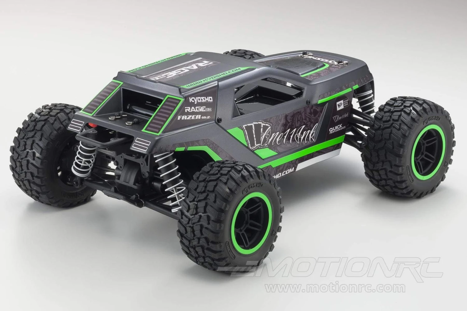 Kyosho Fazer Mk2 Rage 2.0 Green 1/10 Scale 4WD Truck - RTR 6 Kyosho Fazer Mk2 Rage 2.0 Green 1/10 Scale 4WD Truck - RTR - Image 4