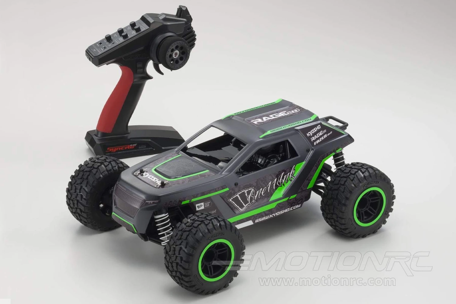Kyosho Fazer Mk2 Rage 2.0 Green 1/10 Scale 4WD Truck - RTR 7 Kyosho Fazer Mk2 Rage 2.0 Green 1/10 Scale 4WD Truck - RTR - Image 5