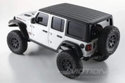 Kyosho Mini-Z 4x4 Jeep Wrangler Unlimited Rubicon Bright White 1/27 Scale 4WD Truck - RTR -Kyosho Store kyosho mini z 4x4 jeep wrangler unlimited rubicon bright white 1 18 scale 4wd truck rtr motion rc 15431996145713