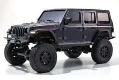Kyosho Mini-Z 4x4 Jeep Wrangler Unlimited Rubicon Granite Crystal Metallic 1/27 Scale 4WD Truck - RTR