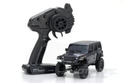 Kyosho Mini-Z 4x4 Jeep Wrangler Unlimited Rubicon Granite Crystal Metallic 1/27 Scale 4WD Truck - RTR -Kyosho Store kyosho mini z 4x4 jeep wrangler unlimited rubicon granite crystal metallic 1 18 scale 4wd truck rtr motion rc 27984054616113