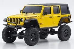Kyosho Mini-Z 4x4 Jeep Wrangler Unlimited Rubicon Yellow 1/27 Scale 4WD Truck - RTR