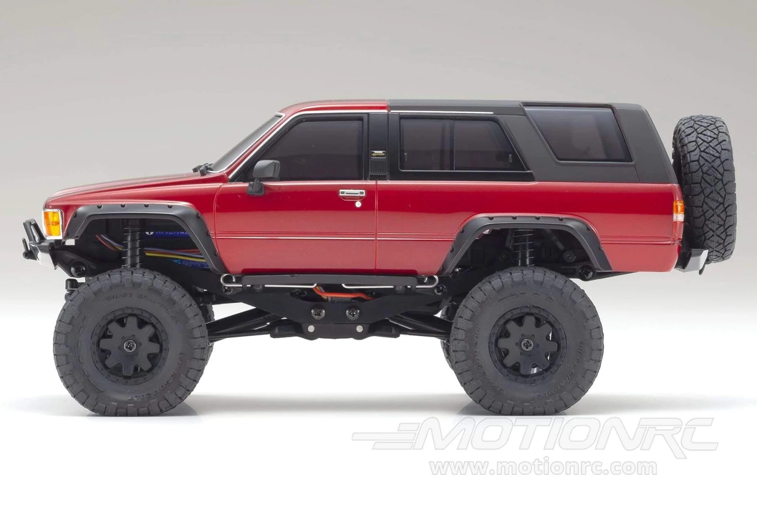 Kyosho Mini-Z 4X4 Toyota 4 Runner Metallic Red Crawler Readyset 1/24 Scale 4WD Truck - RTR 6 Kyosho Mini-Z 4X4 Toyota 4 Runner Metallic Red Crawler Readyset 1/24 Scale 4WD Truck - RTR - Image 4