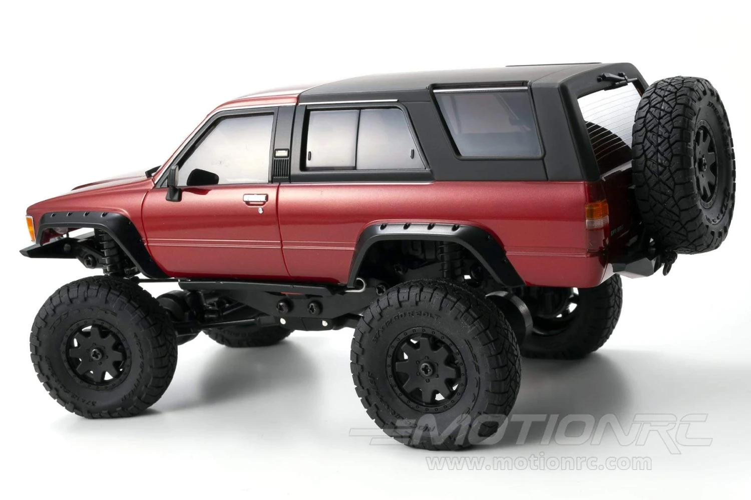 Kyosho Mini-Z 4X4 Toyota 4 Runner Metallic Red Crawler Readyset 1/24 Scale 4WD Truck - RTR 9 Kyosho Mini-Z 4X4 Toyota 4 Runner Metallic Red Crawler Readyset 1/24 Scale 4WD Truck - RTR - Image 7