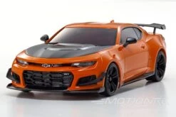 Kyosho Mini-Z Chevy Camaro ZL-1 Crush Orange Readyset 1/27 Scale RWD Car W/LEDs - RTR -Kyosho Store kyosho mini z chevy camaro zl 1 crush orange readyset 1 27 scale rwd car w leds rtr motion rc 28547687678001