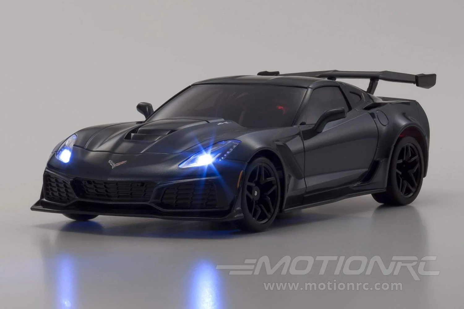 Kyosho Mini-Z Corvette ZR1 Shadow Gray Metallic Readyset 1/27 Scale RWD Car W/LEDs - RTR 9 Kyosho Mini-Z Corvette ZR1 Shadow Gray Metallic Readyset 1/27 Scale RWD Car W/LEDs - RTR - Image 7