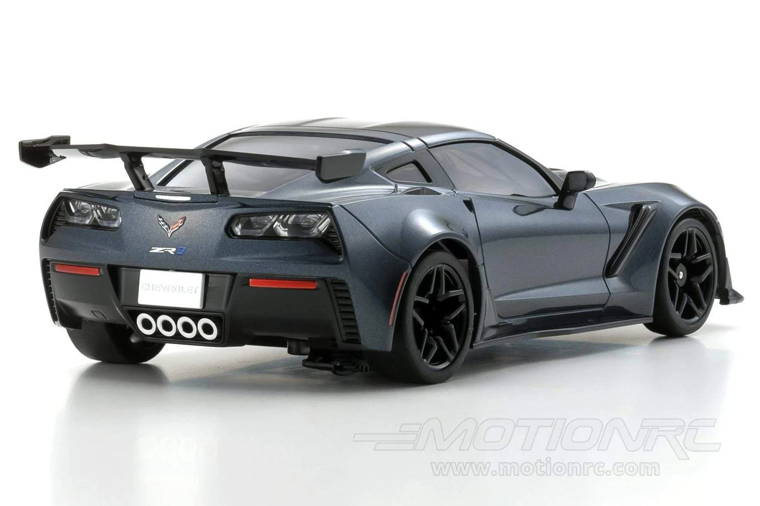 Kyosho Mini-Z Corvette ZR1 Shadow Gray Metallic Readyset 1/27 Scale RWD Car W/LEDs - RTR 7 Kyosho Mini-Z Corvette ZR1 Shadow Gray Metallic Readyset 1/27 Scale RWD Car W/LEDs - RTR - Image 5
