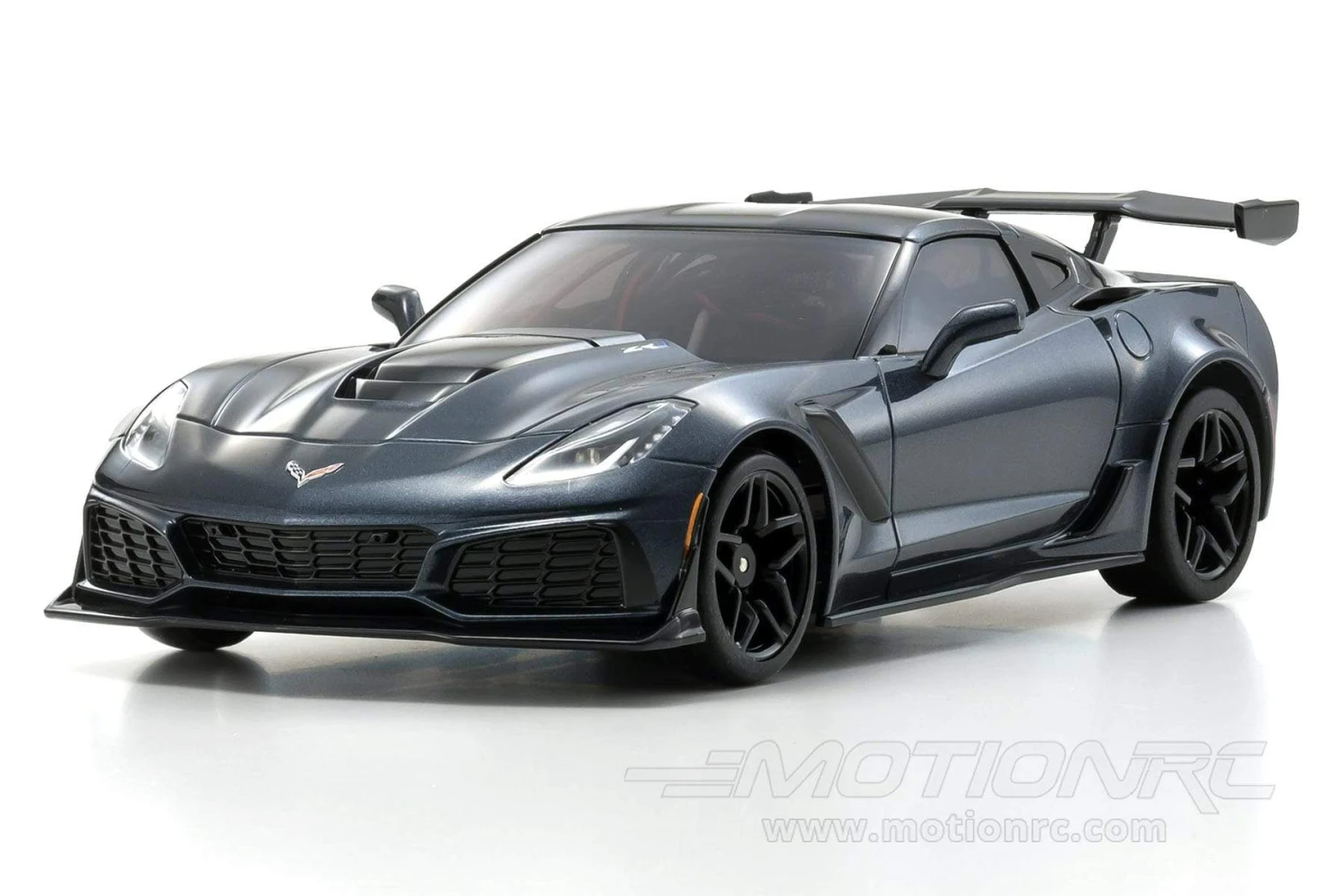 Kyosho Mini-Z Corvette ZR1 Shadow Gray Metallic Readyset 1/27 Scale RWD Car W/LEDs - RTR 5 Kyosho Mini-Z Corvette ZR1 Shadow Gray Metallic Readyset 1/27 Scale RWD Car W/LEDs - RTR - Image 3