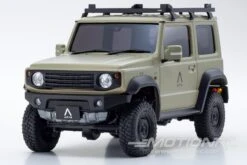 Kyosho Mini-Z Khaki Jimney Sierra MX-01 Readyset 1/27 Scale AWD 4X4 - RTR -Kyosho Store kyosho mini z khaki jimney sierra mx 01 readyset 1 27 scale awd 4x4 rtr motion rc 28489703424049