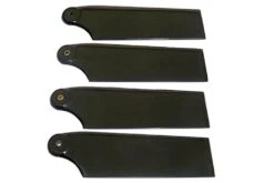 Roban 700/800 AH-64/UH-60/UH-60J Size 4B Tail Blade Set, Black