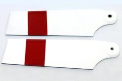Roban 700/800 Size Airwolf And BE222 Tail Blade Set, 2B White/Red
